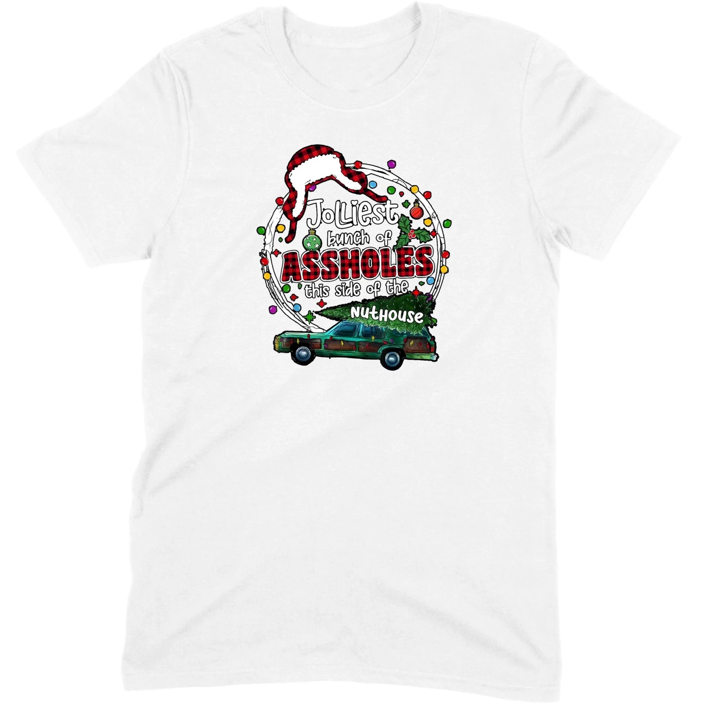 Jolliest Bunch of Assholes Christmas Wagon Tee