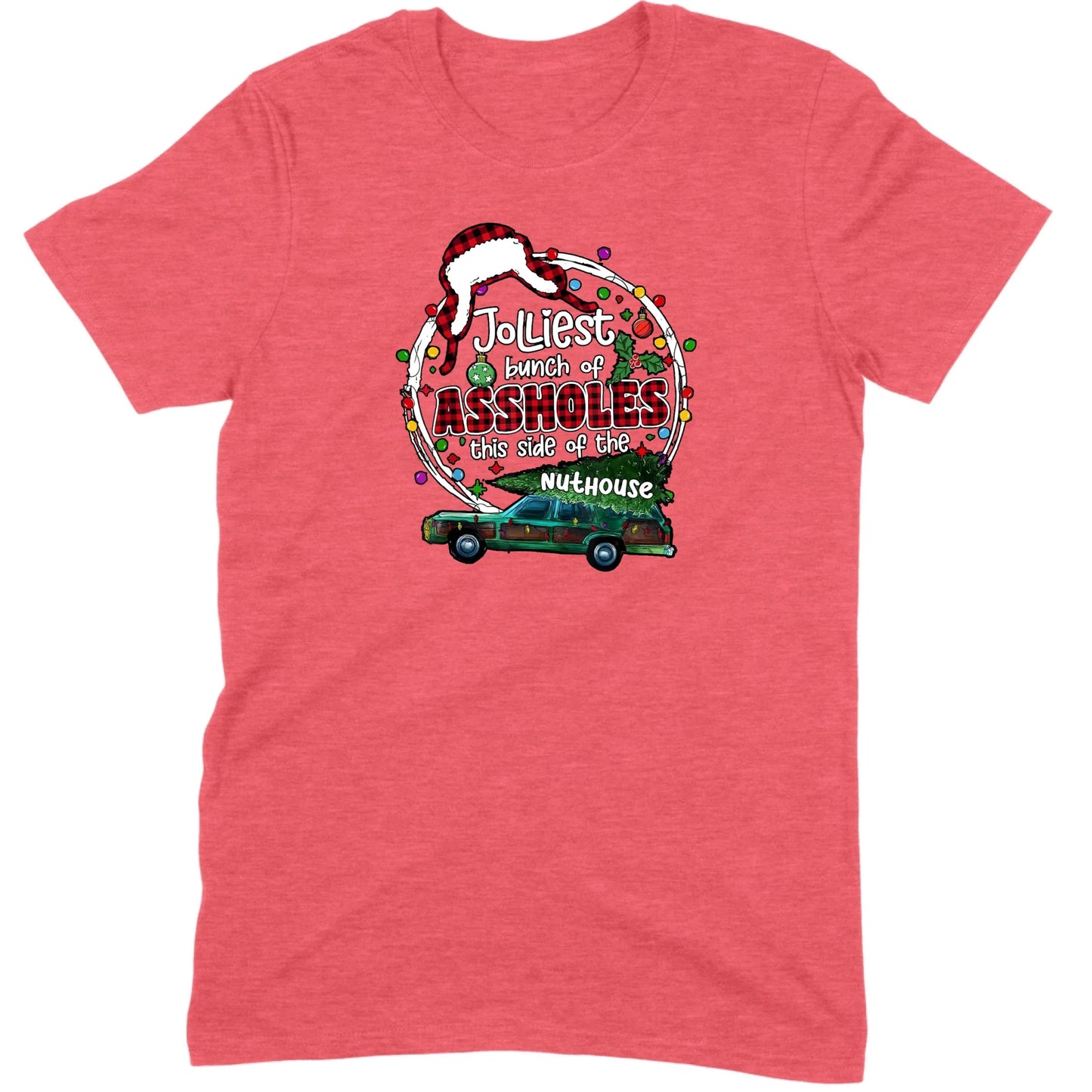 Jolliest Bunch of Assholes Christmas Wagon Tee