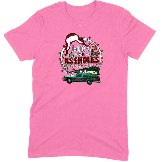 Jolliest Bunch of Assholes Christmas Wagon Tee