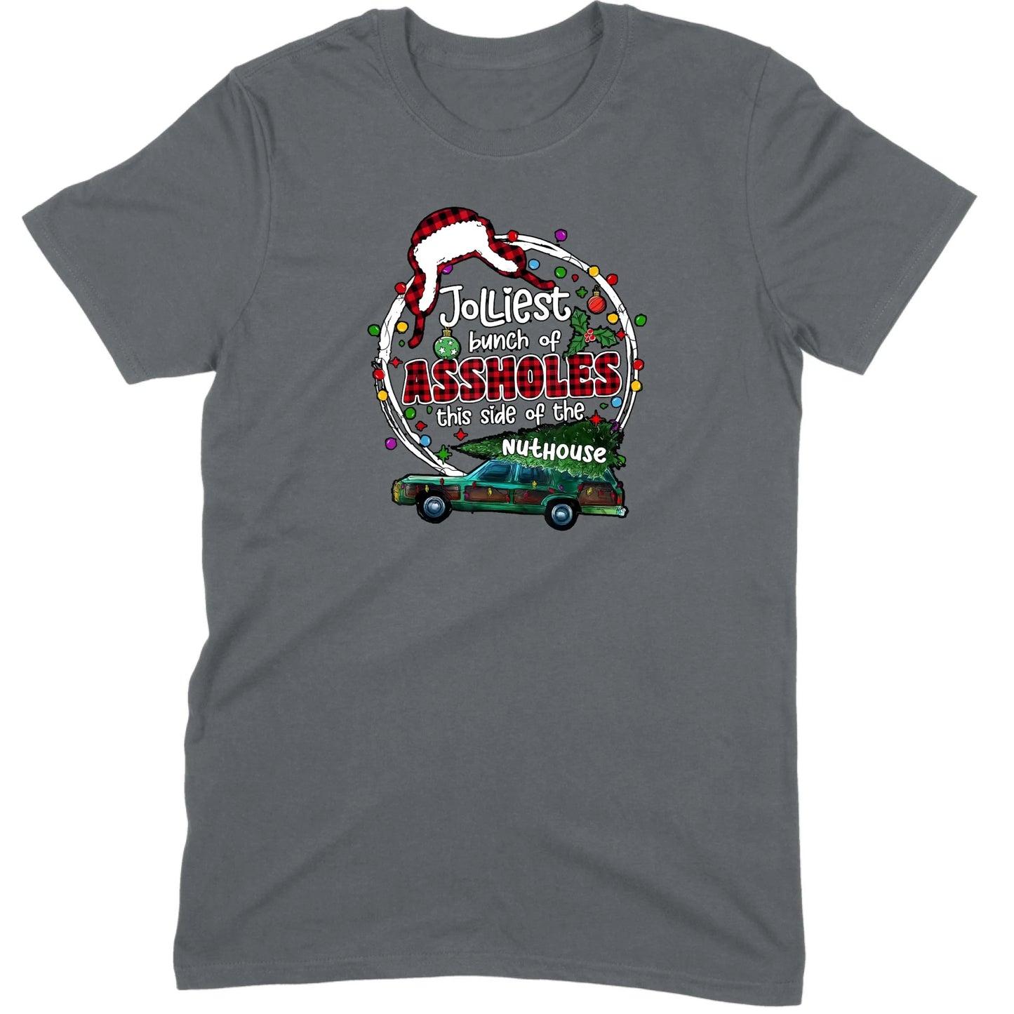 Jolliest Bunch of Assholes Christmas Wagon Tee