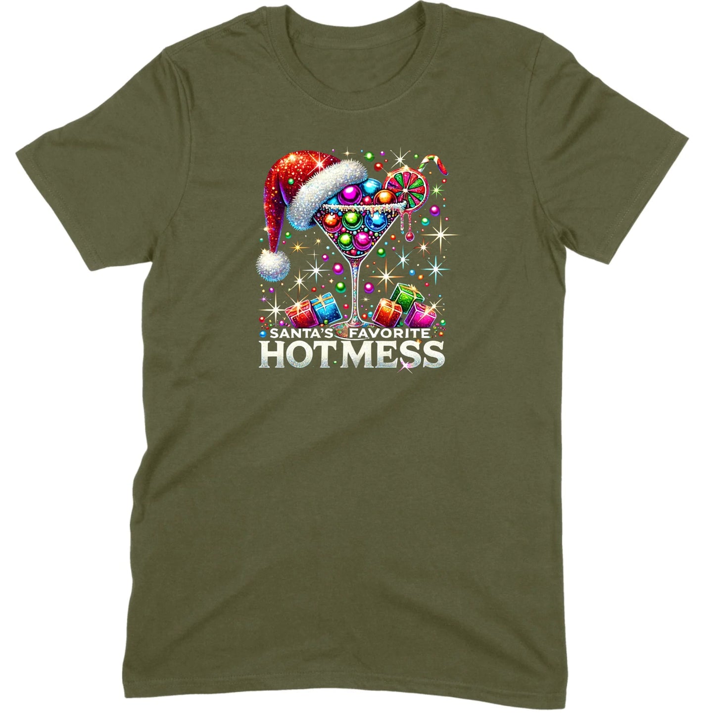 Santa’s Favorite Hot Mess Cocktail Tee