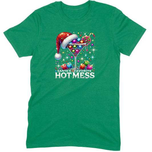 Santa’s Favorite Hot Mess Cocktail Tee