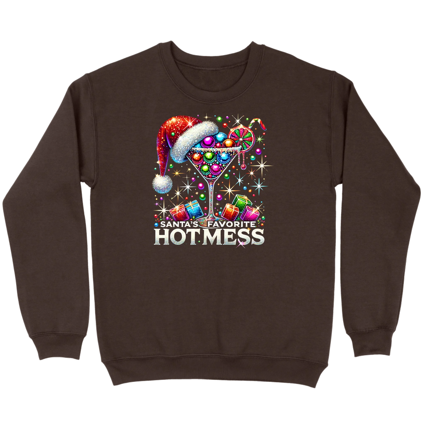 Santa’s Favorite Hot Mess Cocktail Sweatshirt