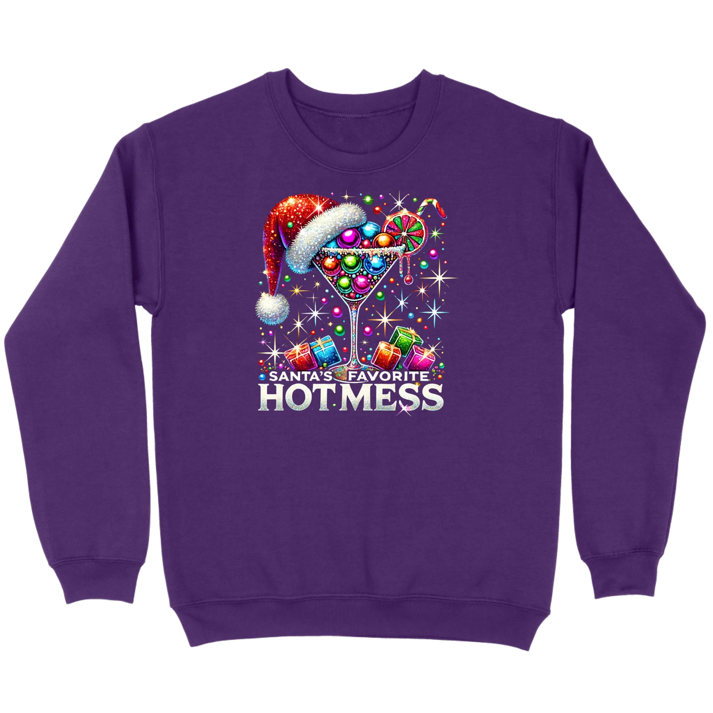 Santa’s Favorite Hot Mess Cocktail Sweatshirt