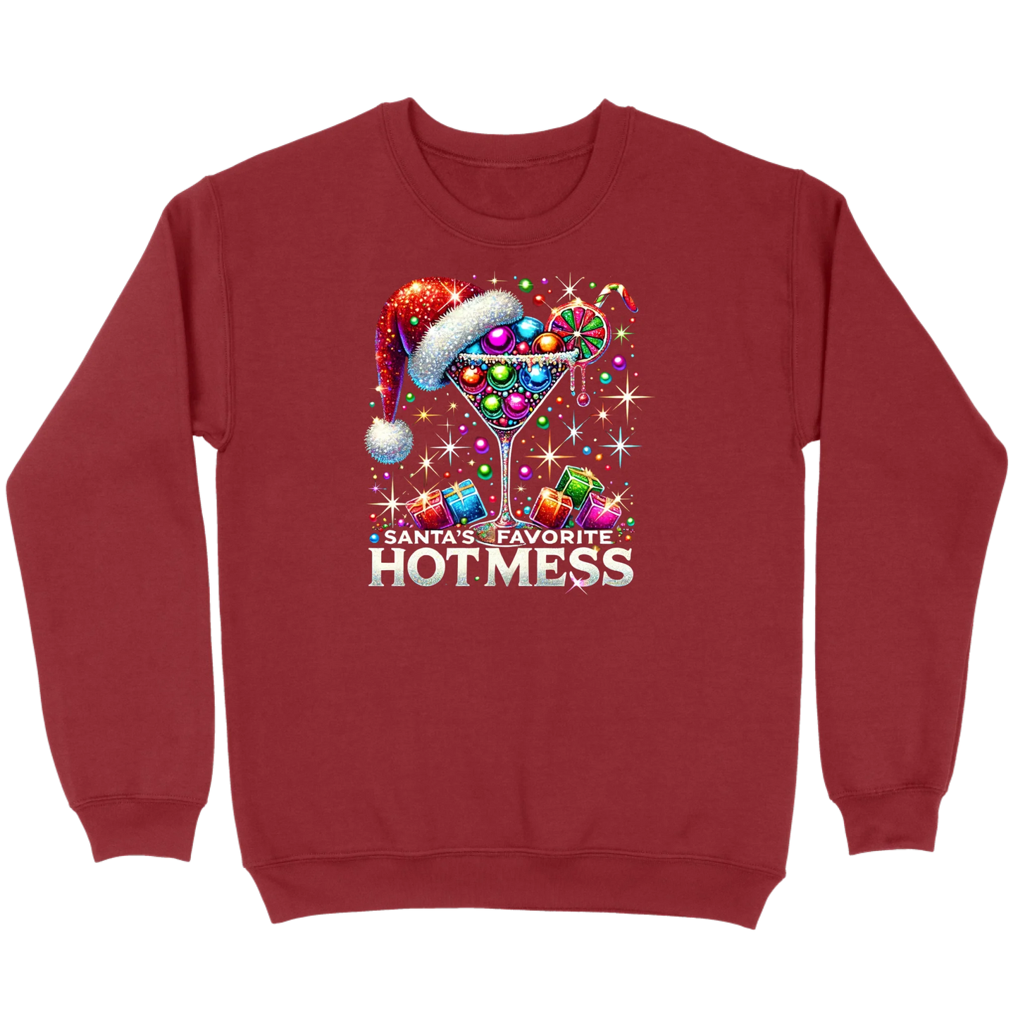 Santa’s Favorite Hot Mess Cocktail Sweatshirt
