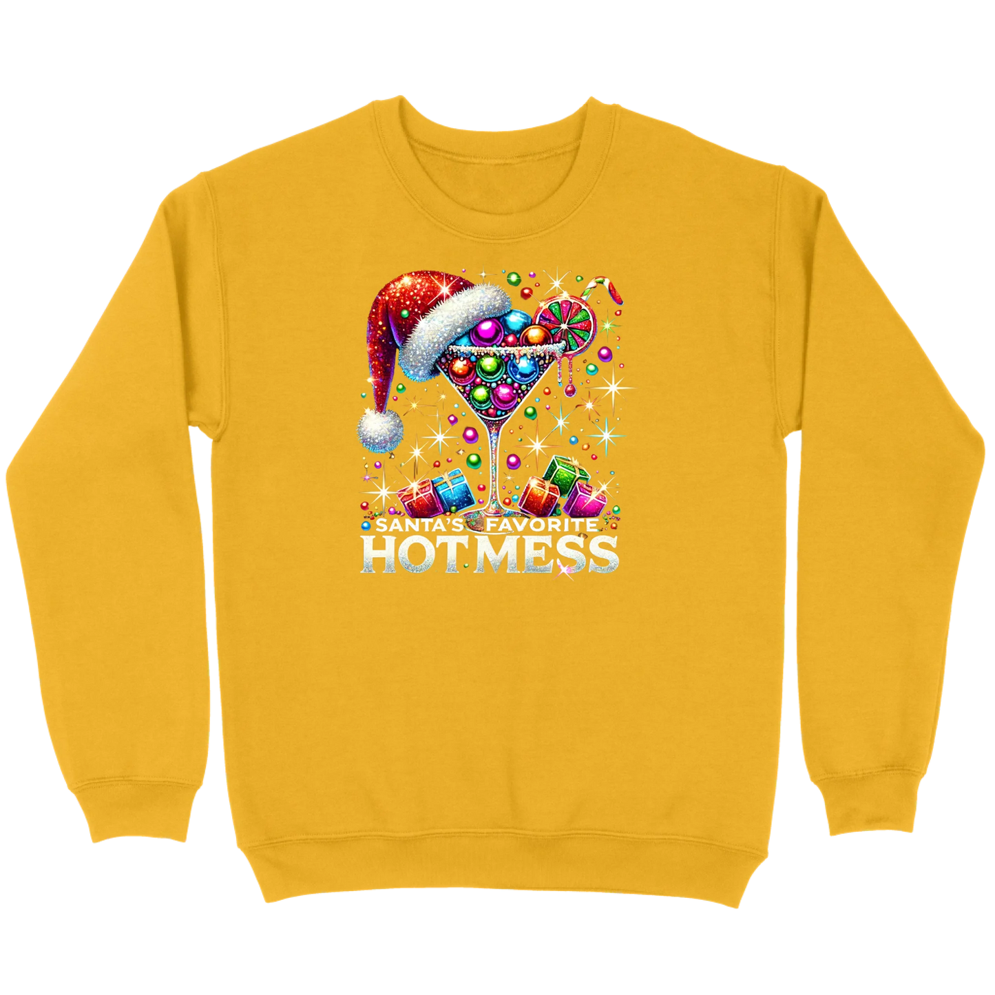 Santa’s Favorite Hot Mess Cocktail Sweatshirt