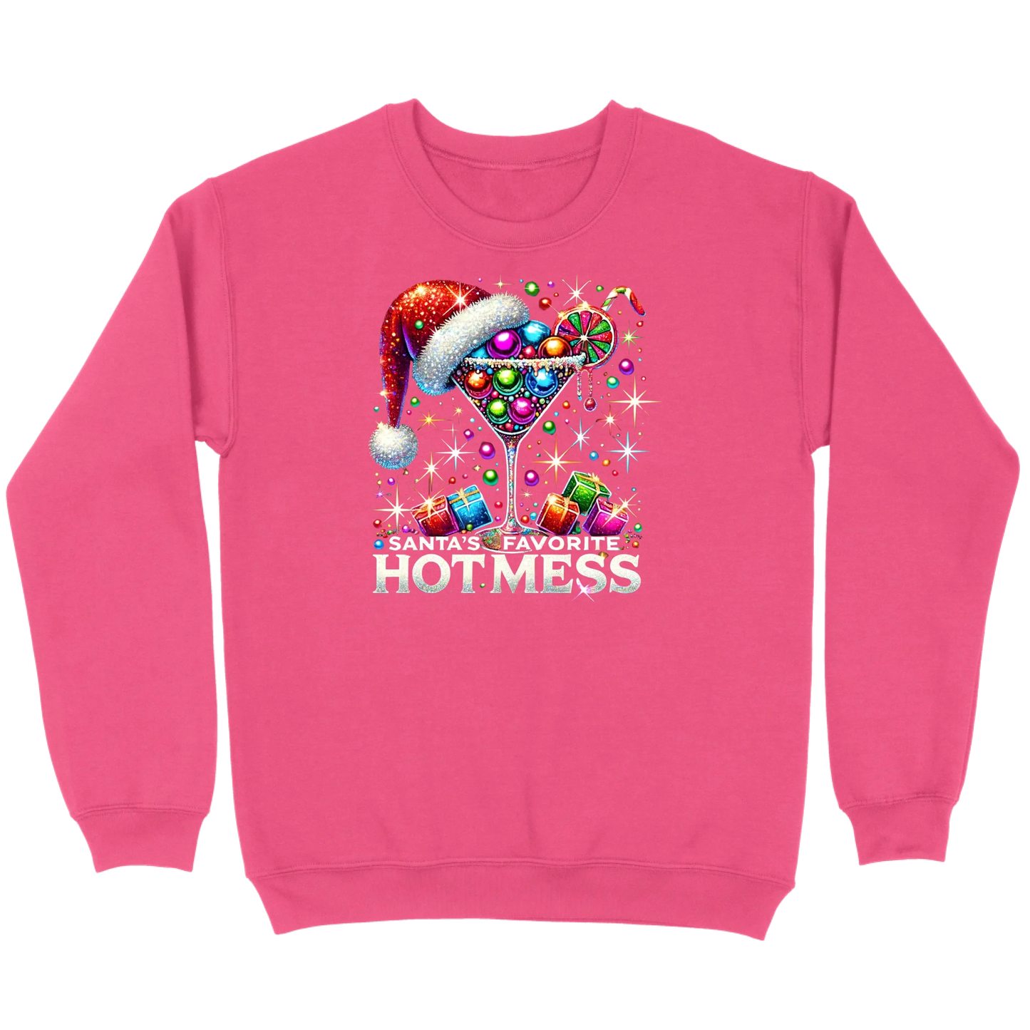 Santa’s Favorite Hot Mess Cocktail Sweatshirt