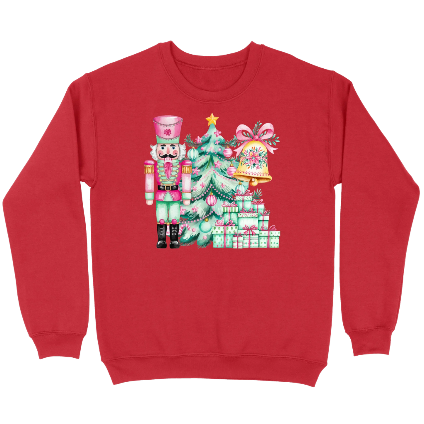 Pink and Mint Nutcracker Christmas Set Sweatshirt