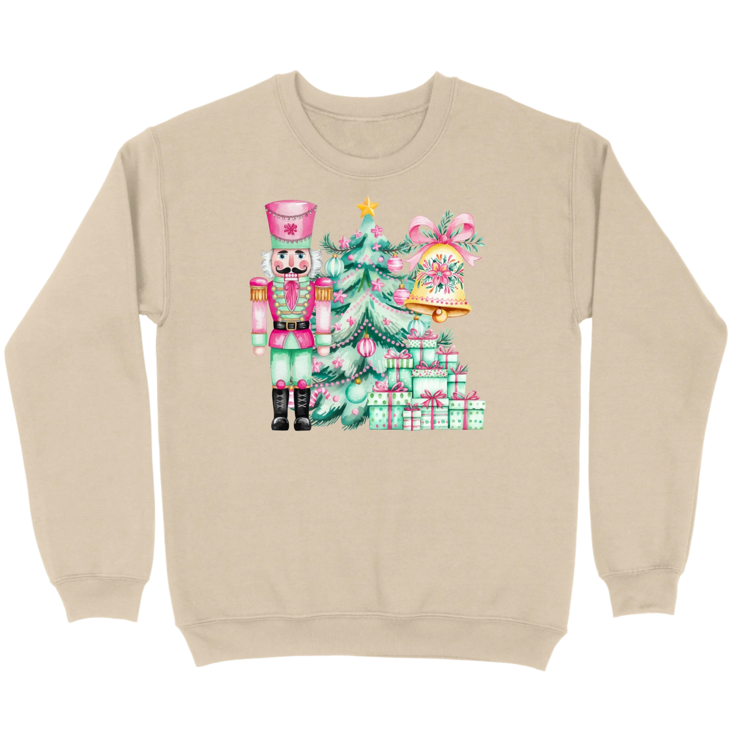 Pink and Mint Nutcracker Christmas Set Sweatshirt