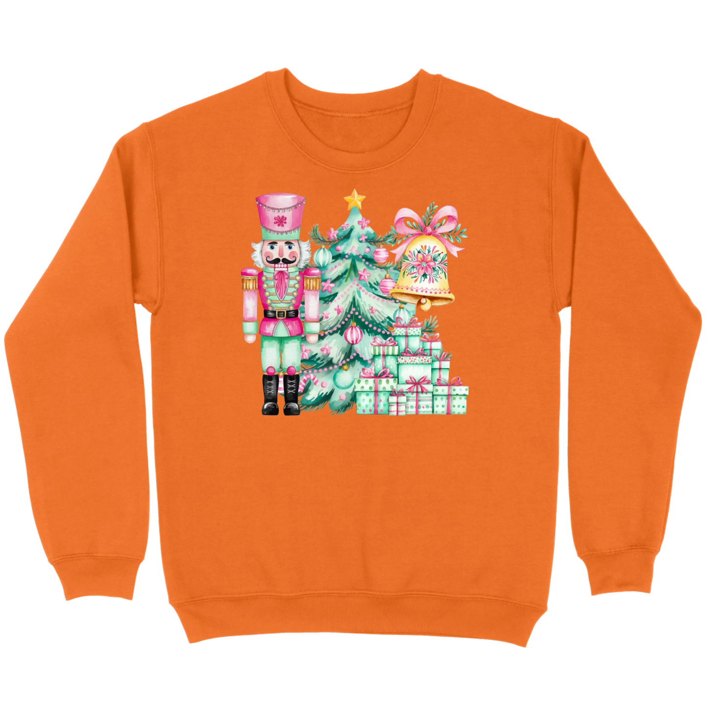 Pink and Mint Nutcracker Christmas Set Sweatshirt