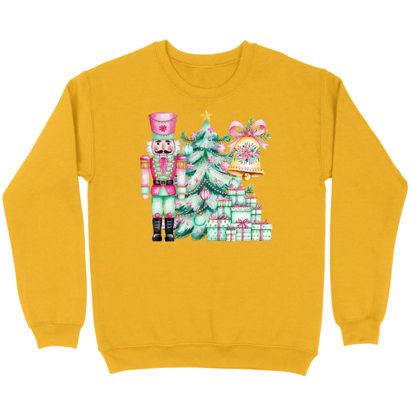 Pink and Mint Nutcracker Christmas Set Sweatshirt