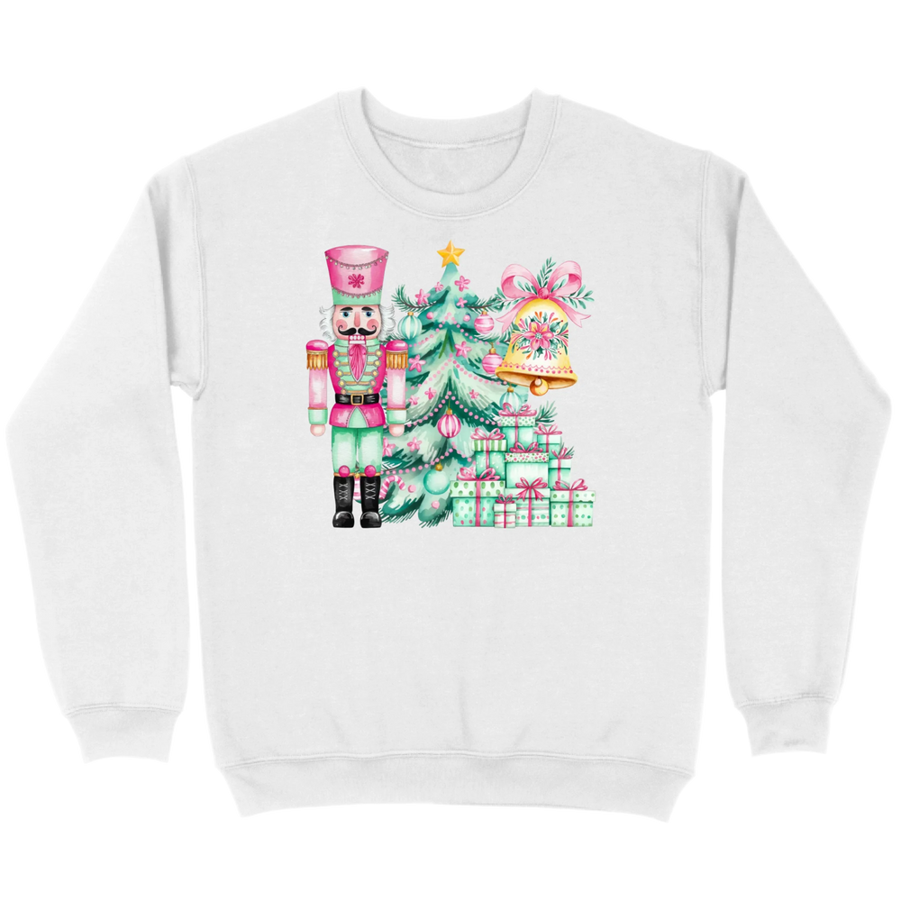 Pink and Mint Nutcracker Christmas Set Sweatshirt