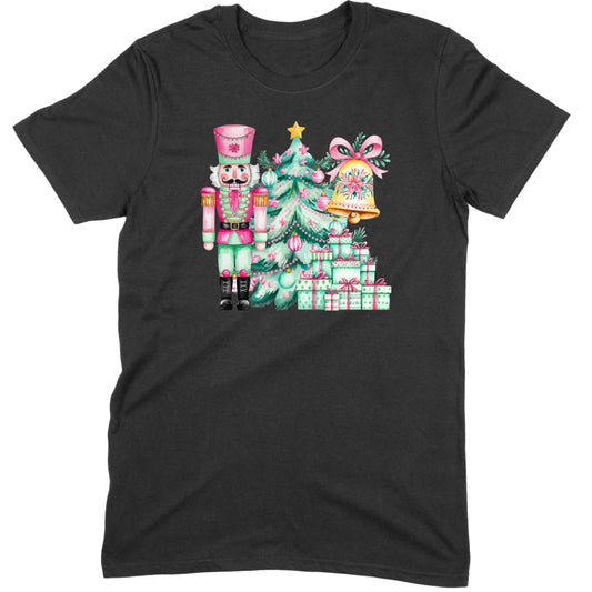 Pink and Mint Nutcracker Christmas Set Tee