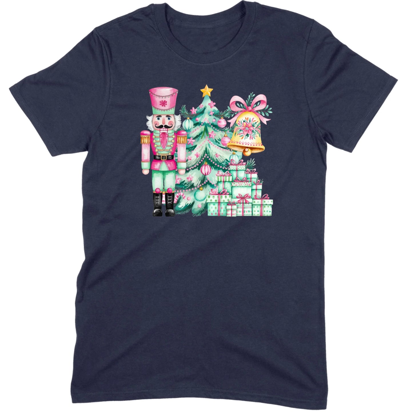 Pink and Mint Nutcracker Christmas Set Tee