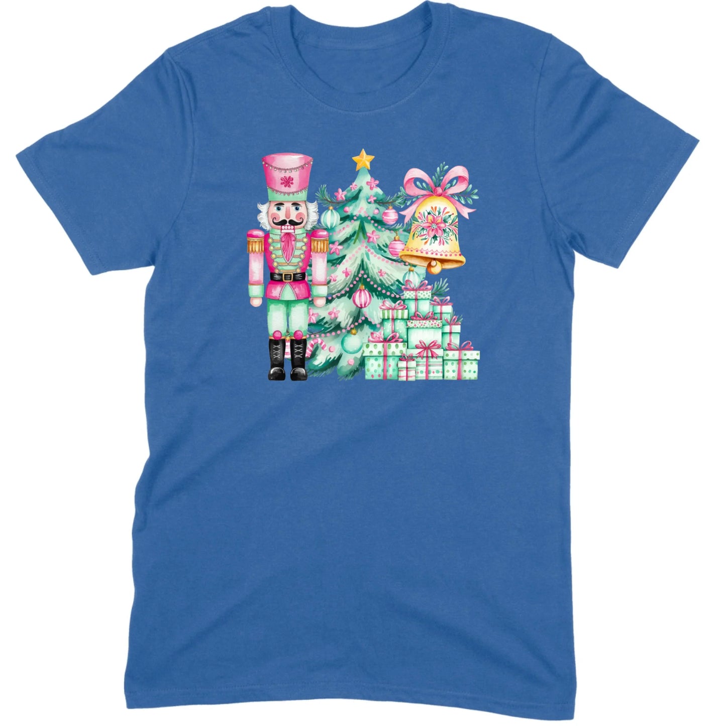 Pink and Mint Nutcracker Christmas Set Tee