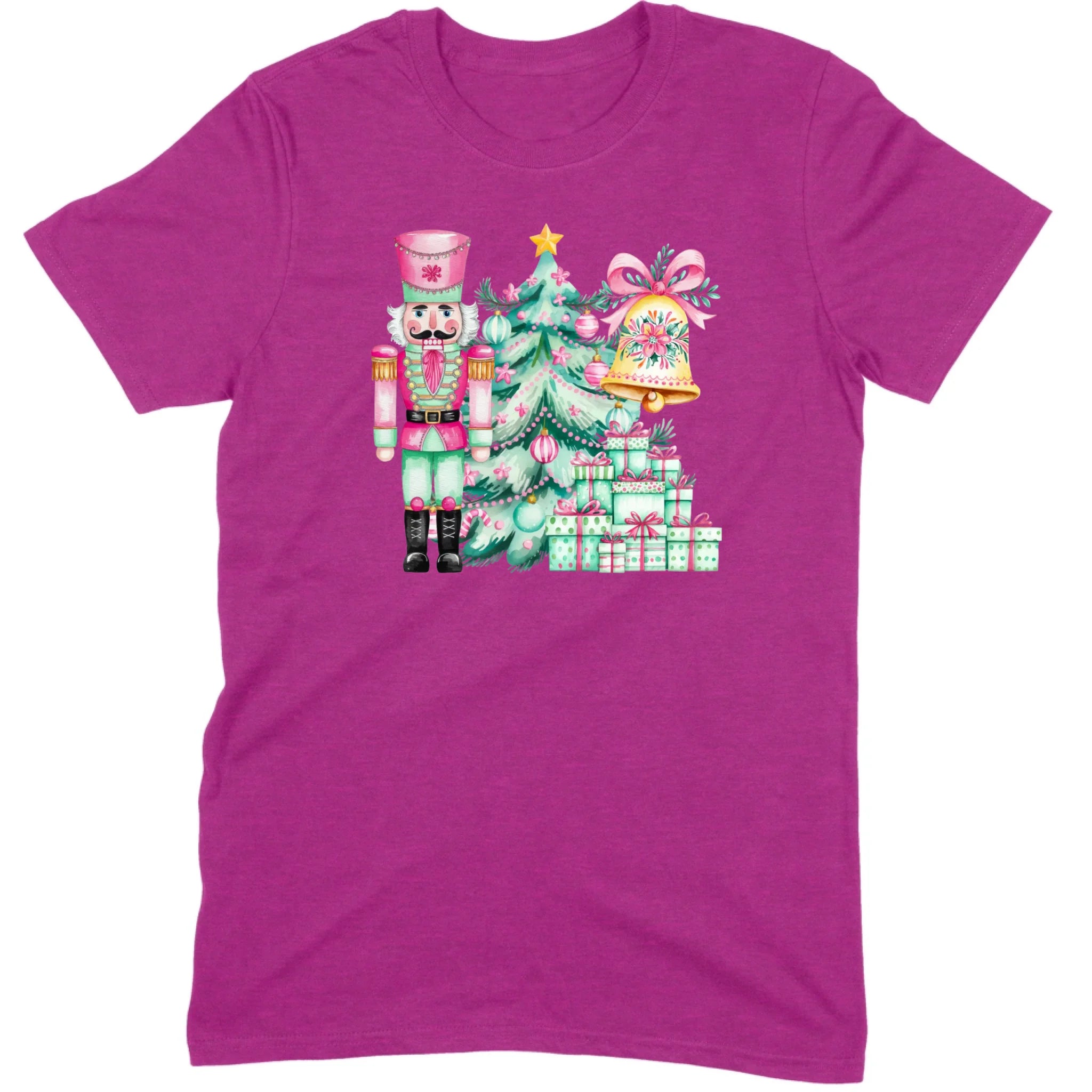Pink and Mint Nutcracker Christmas Set Tee
