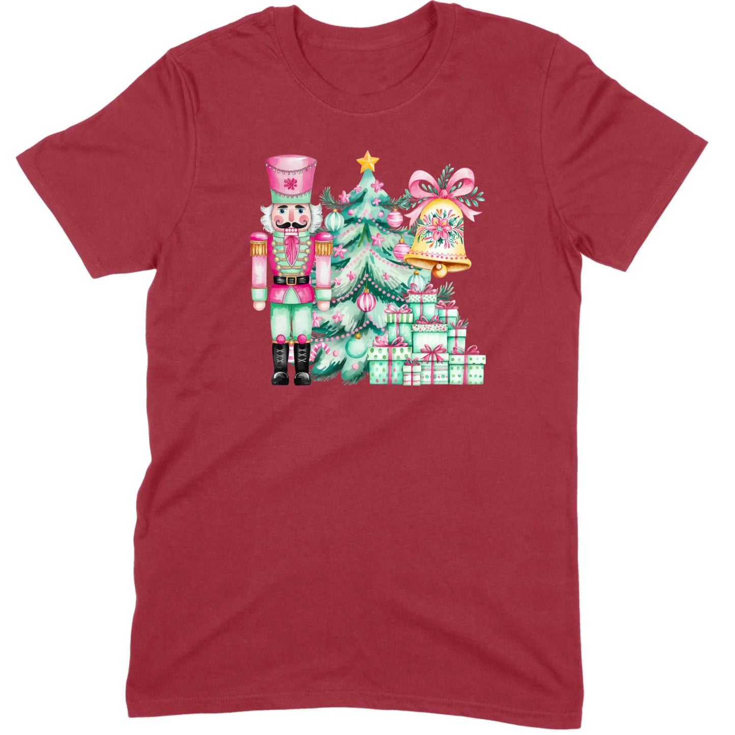 Pink and Mint Nutcracker Christmas Set Tee