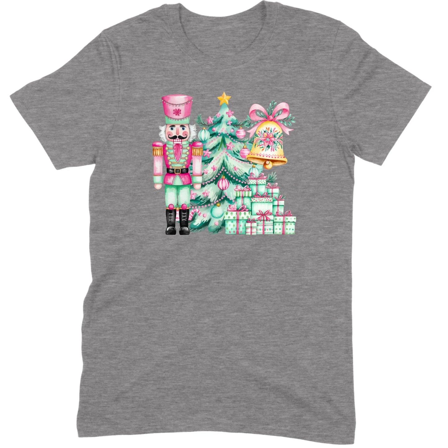 Pink and Mint Nutcracker Christmas Set Tee
