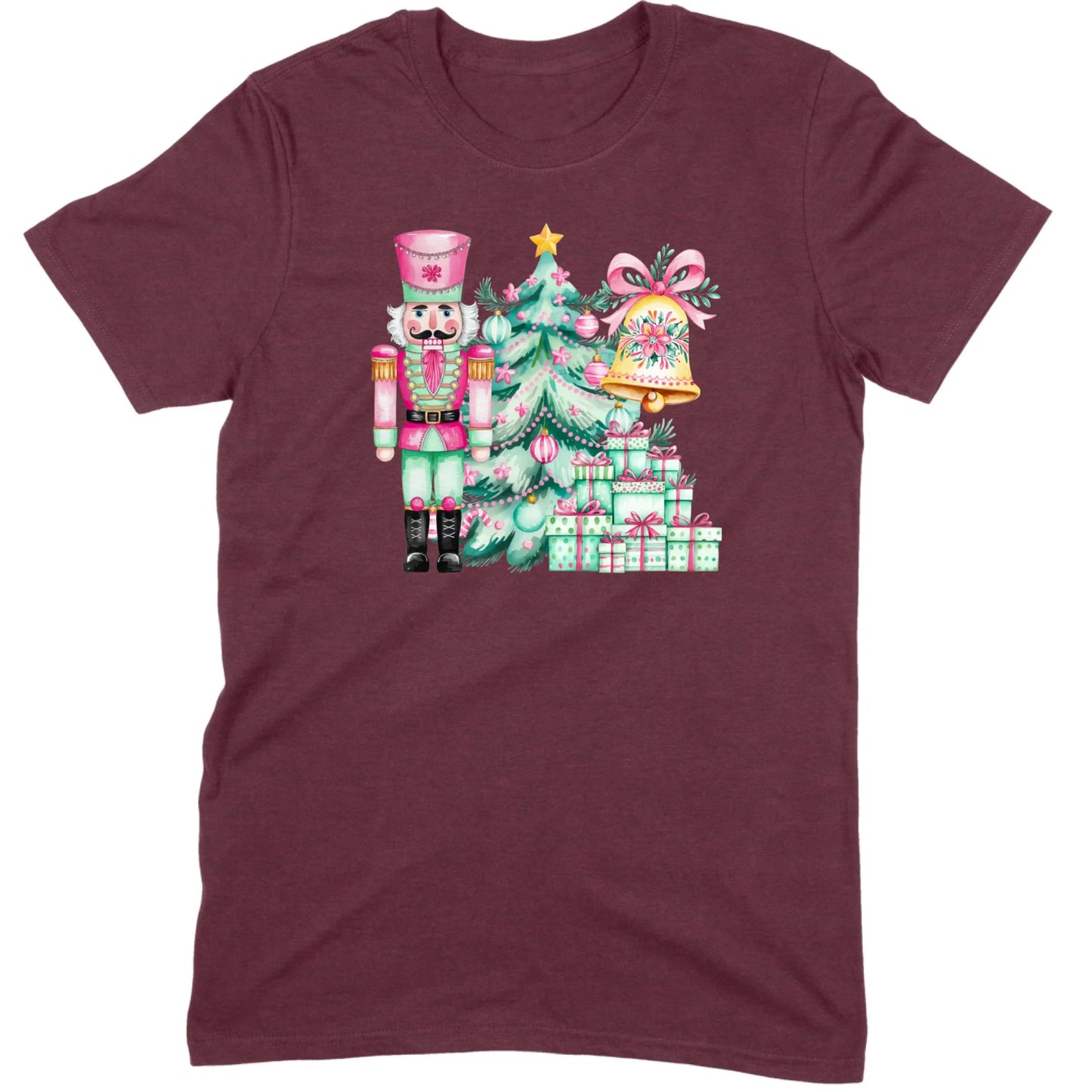 Pink and Mint Nutcracker Christmas Set Tee