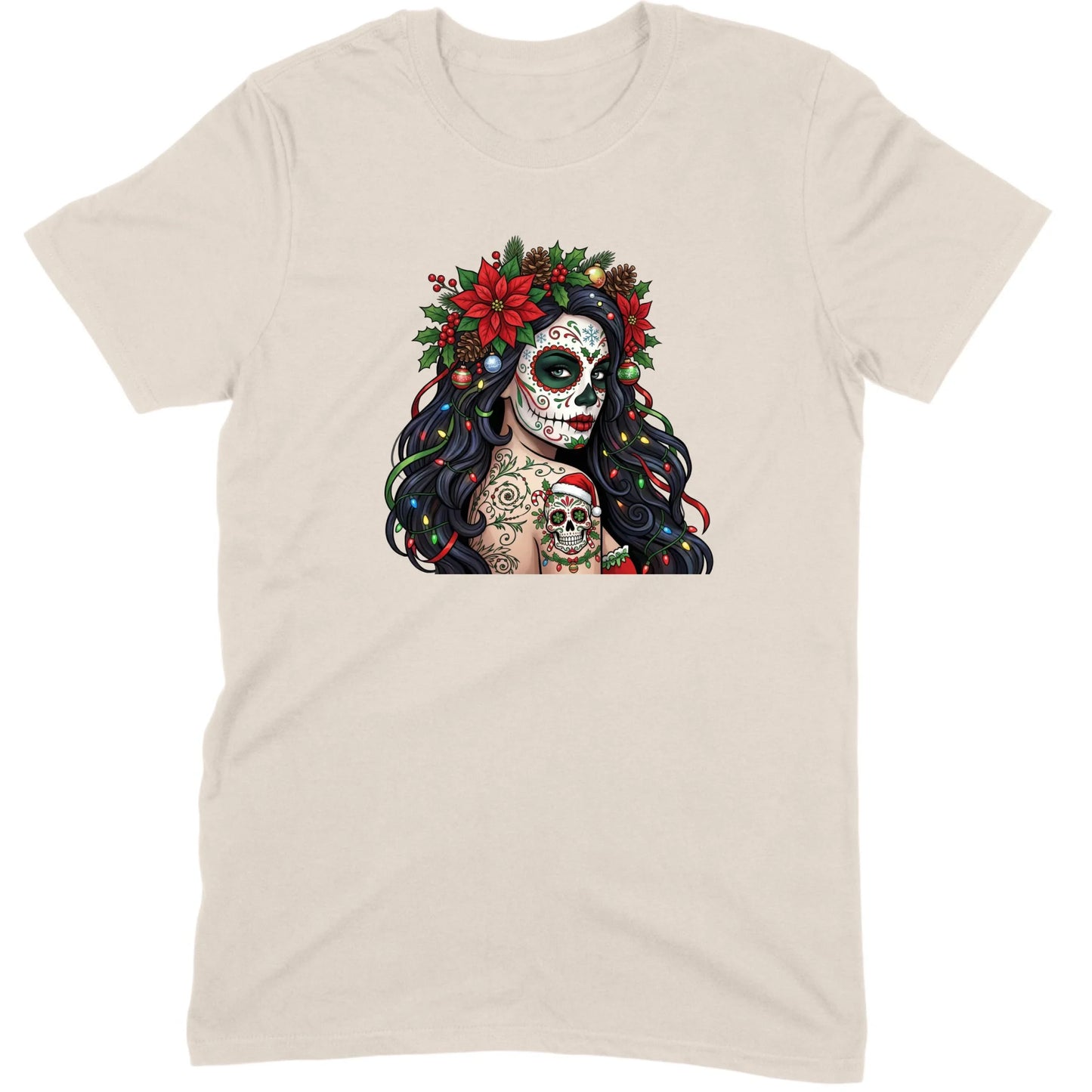Sugar Skull Christmas Beauty Tee