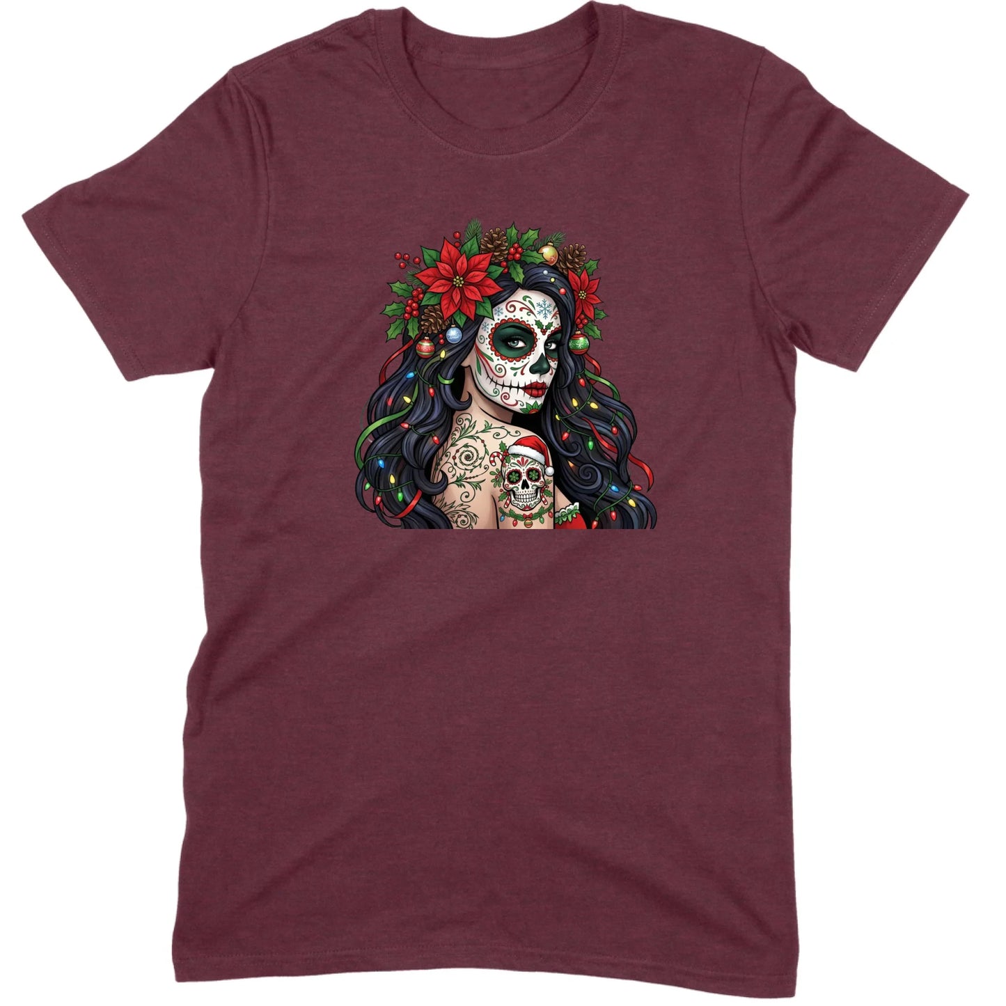 Sugar Skull Christmas Beauty Tee
