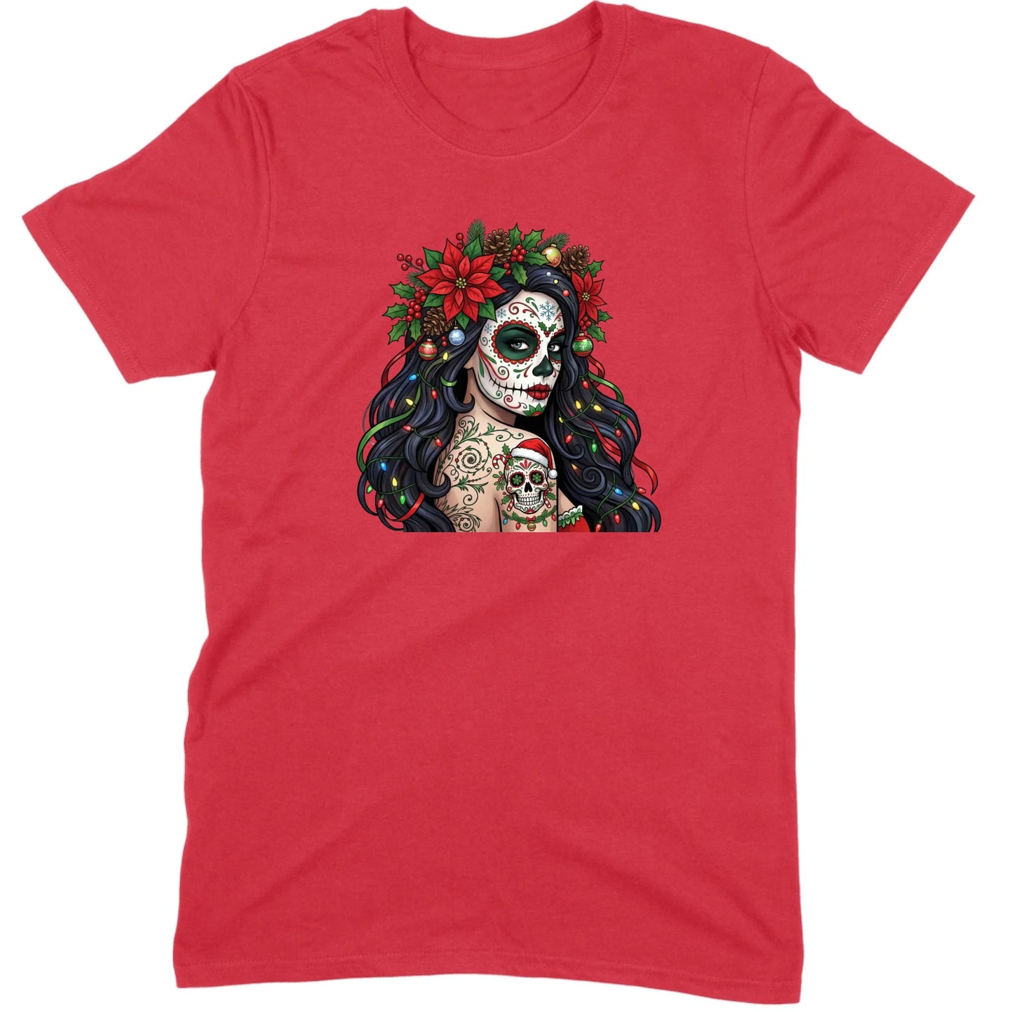 Sugar Skull Christmas Beauty Tee