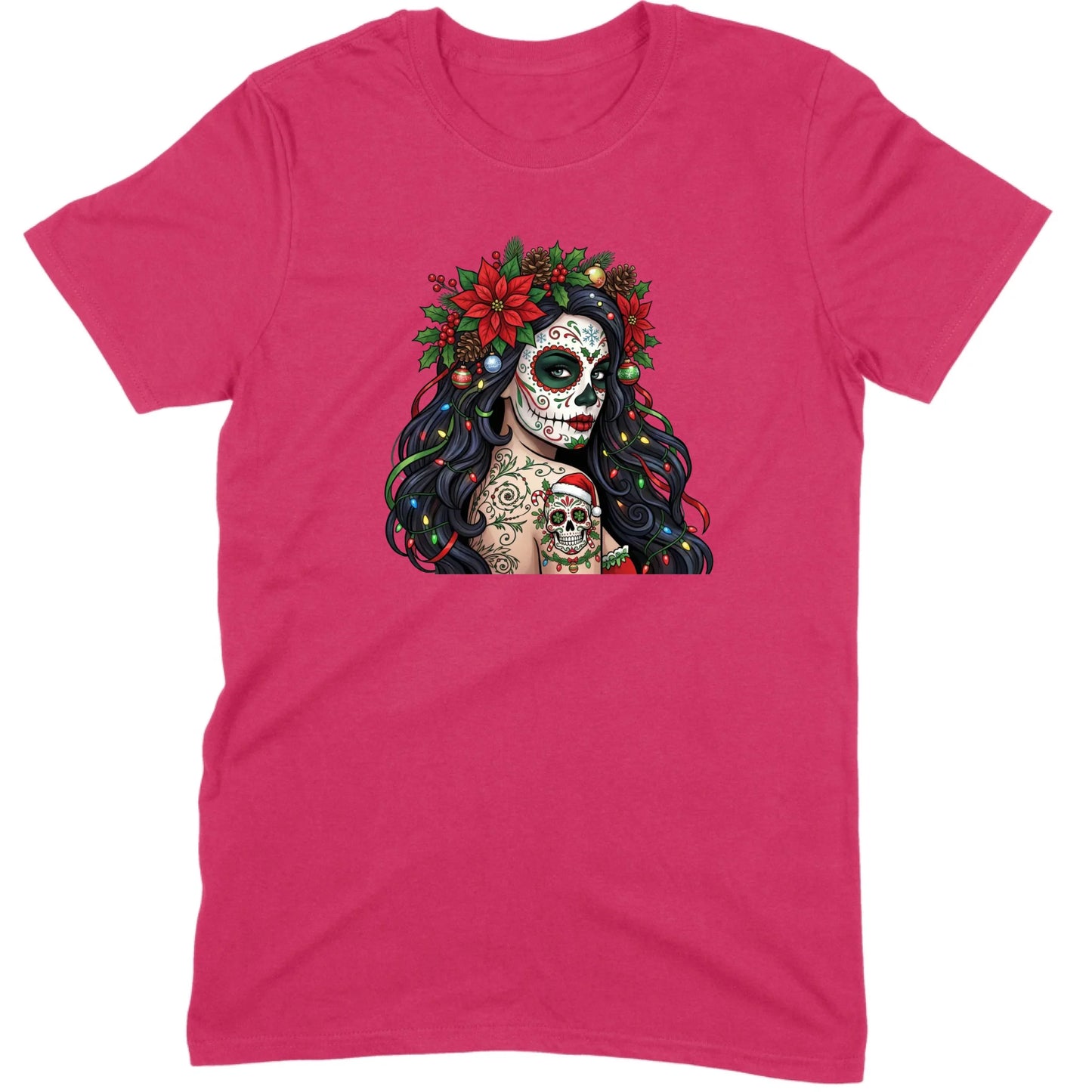 Sugar Skull Christmas Beauty Tee