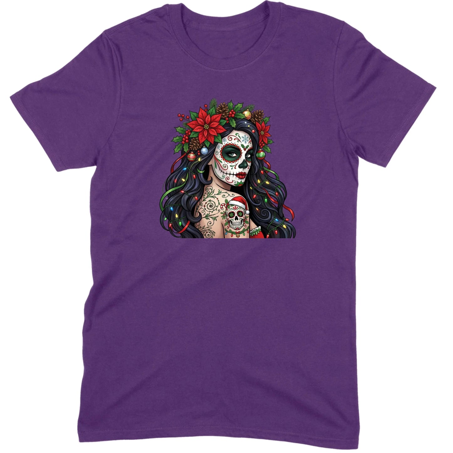 Sugar Skull Christmas Beauty Tee