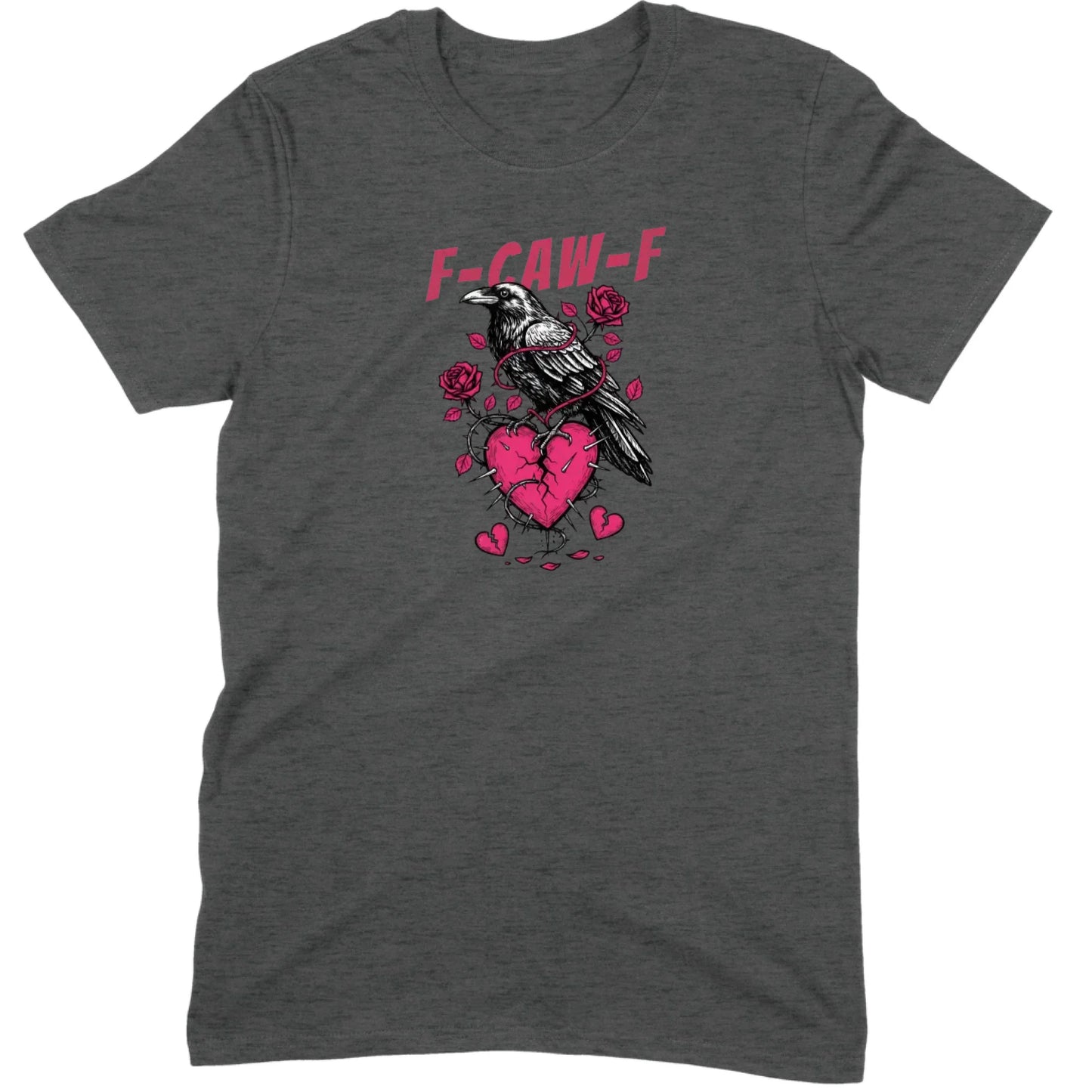 Goth Crow Broken Heart Tee