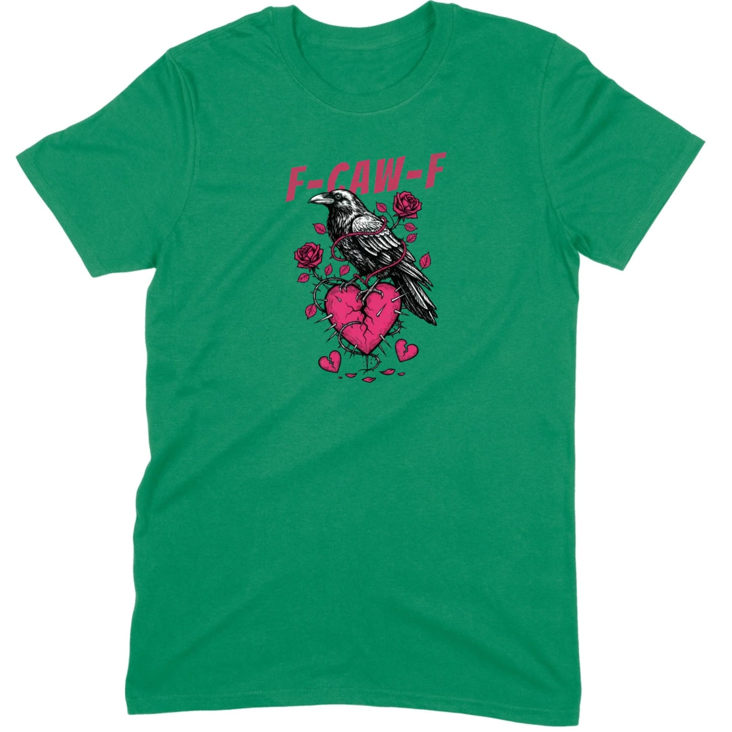 Goth Crow Broken Heart Tee