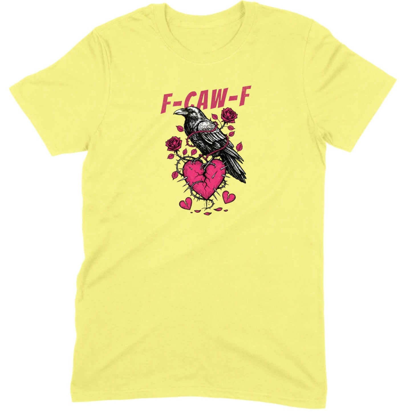 Goth Crow Broken Heart Tee