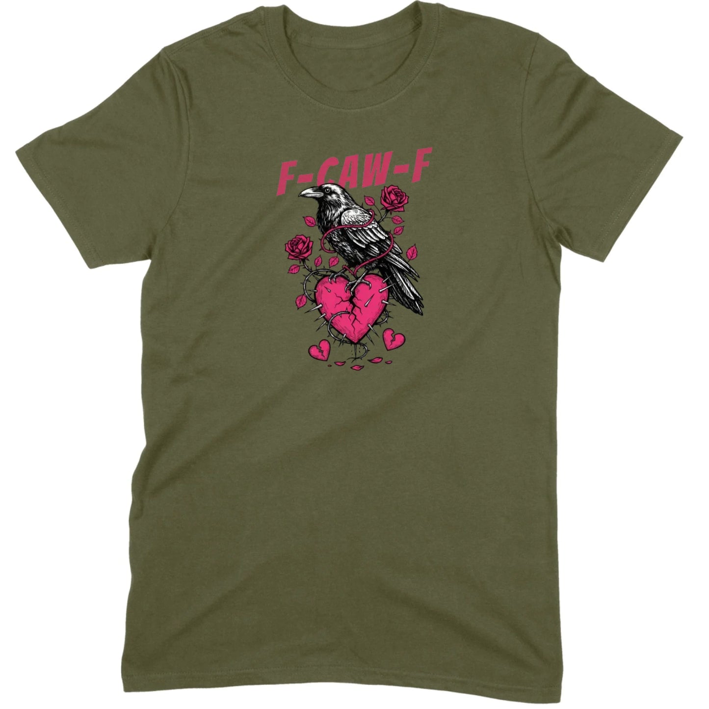 Goth Crow Broken Heart Tee