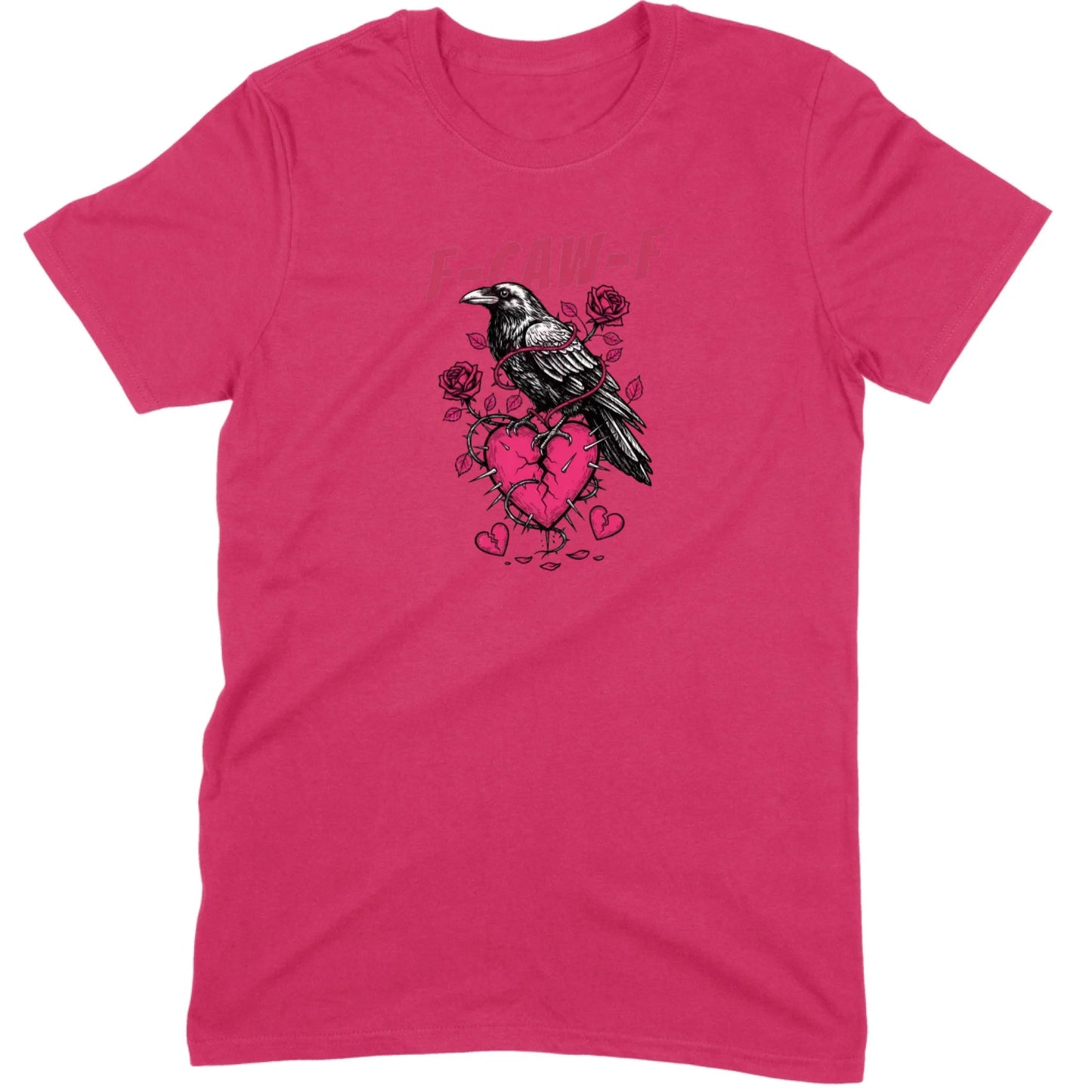 Goth Crow Broken Heart Tee