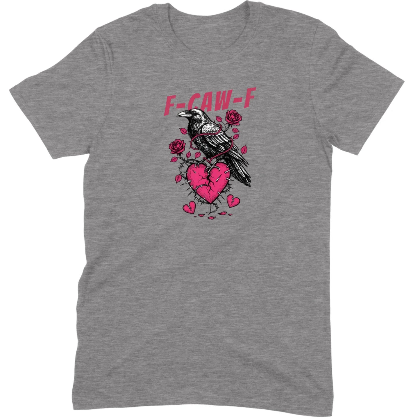 Goth Crow Broken Heart Tee
