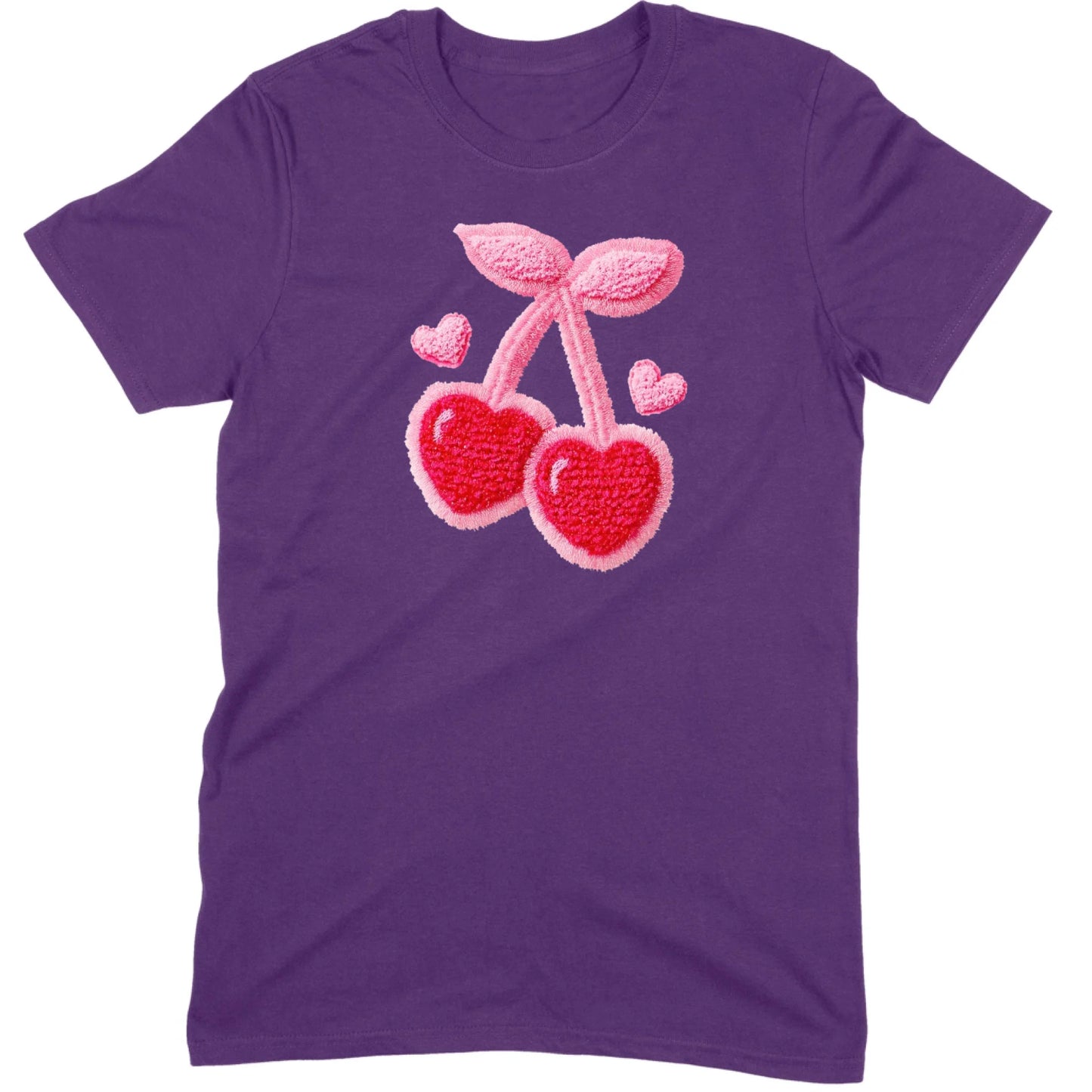 Chenille Heart Cherries Tee