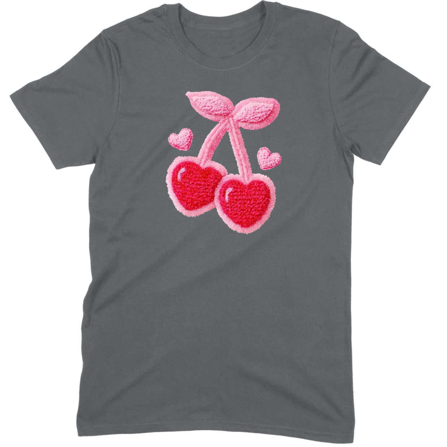 Chenille Heart Cherries Tee