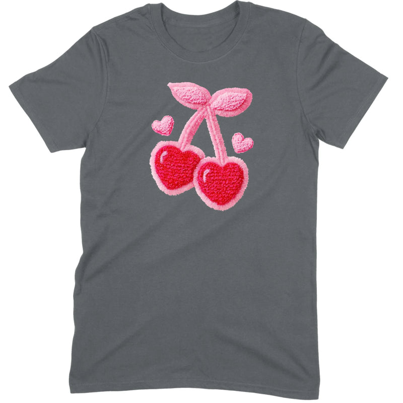 Chenille Heart Cherries Tee