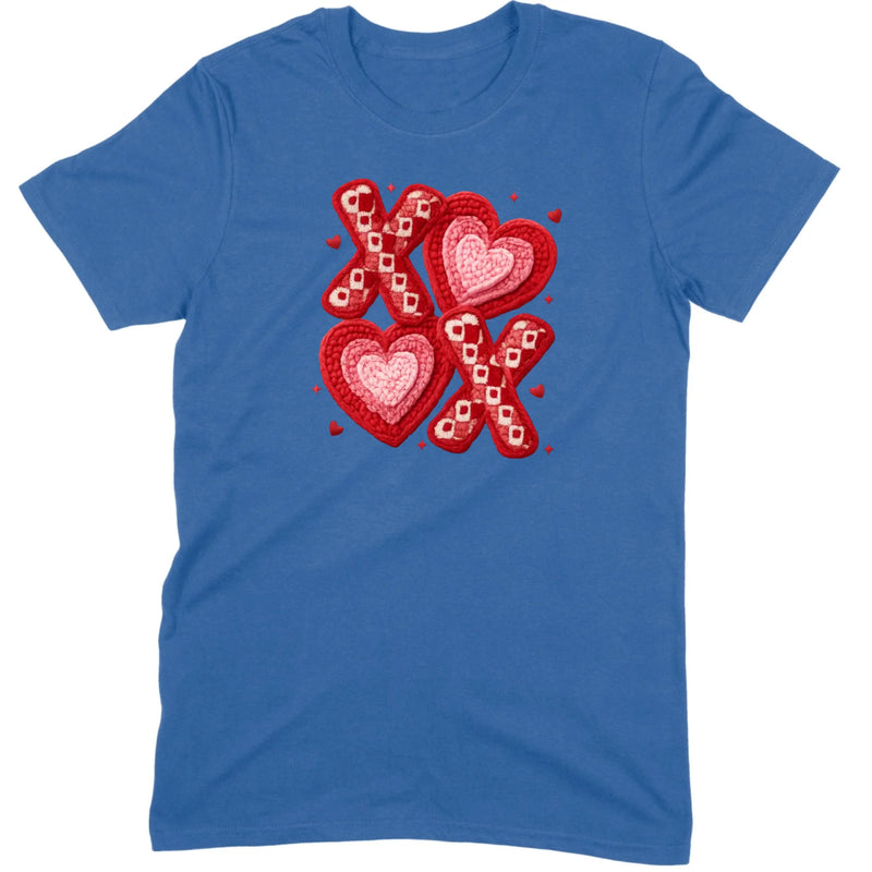 Textured Hearts & Crochet XOXO Folk Art Tee