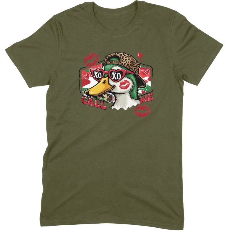 Retro "Call Me" Mallard Hunter Tee