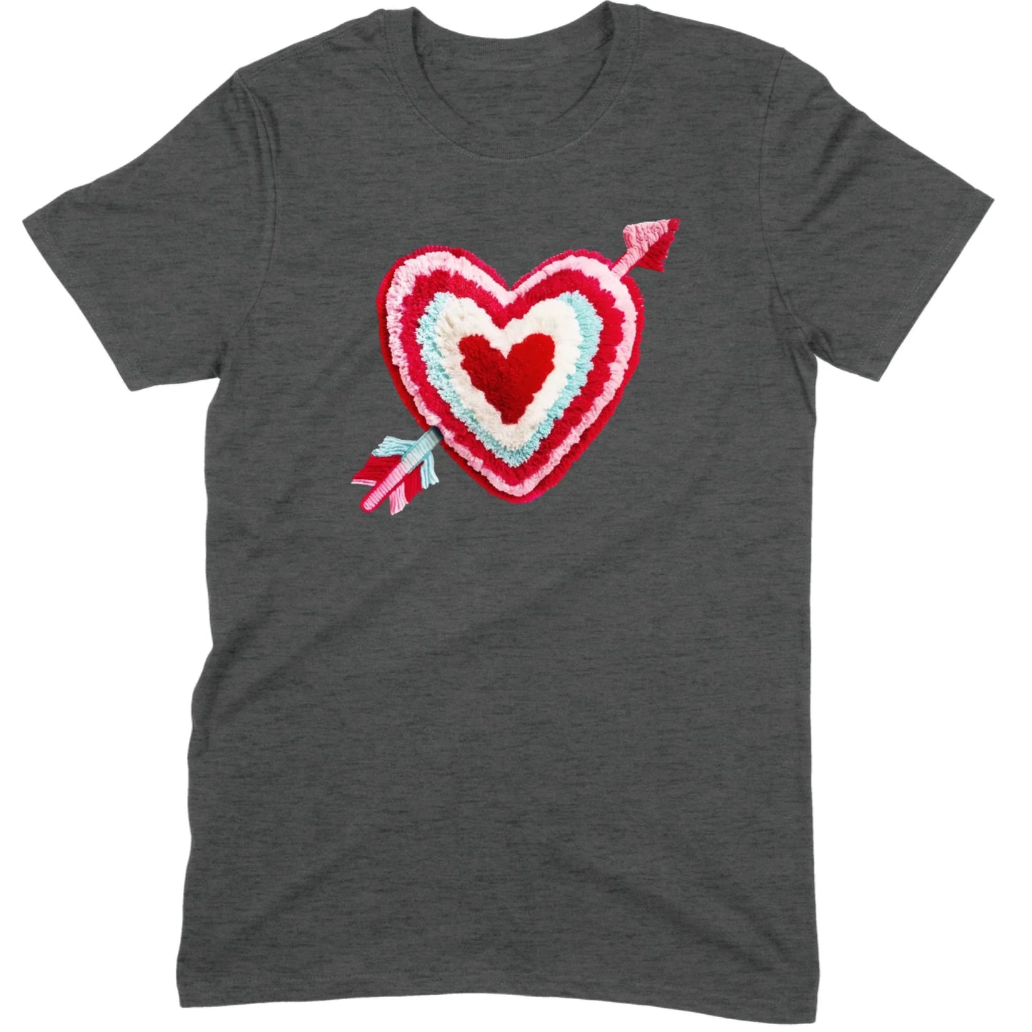 Chenille Heart with Arrow Tee