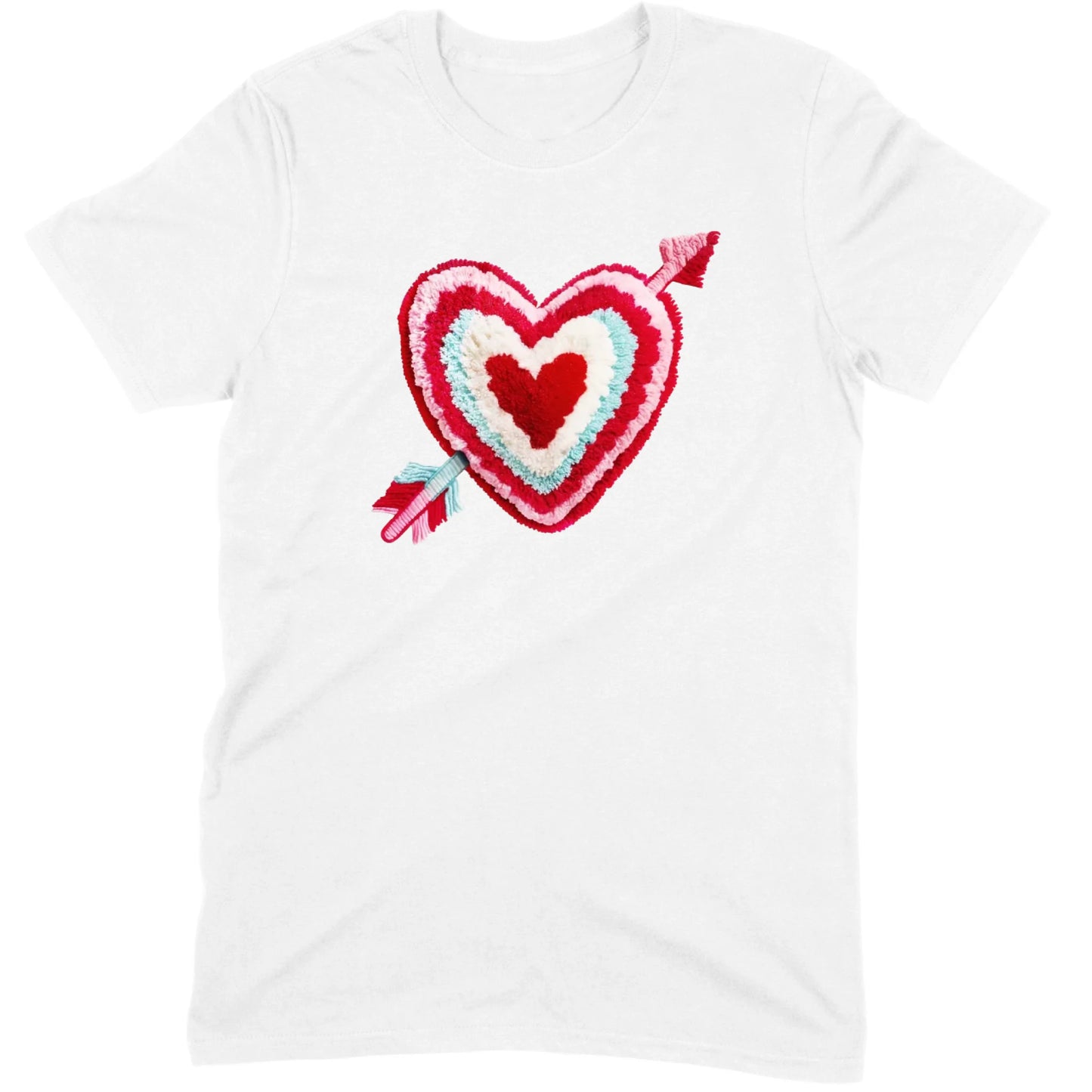 Chenille Heart with Arrow Tee