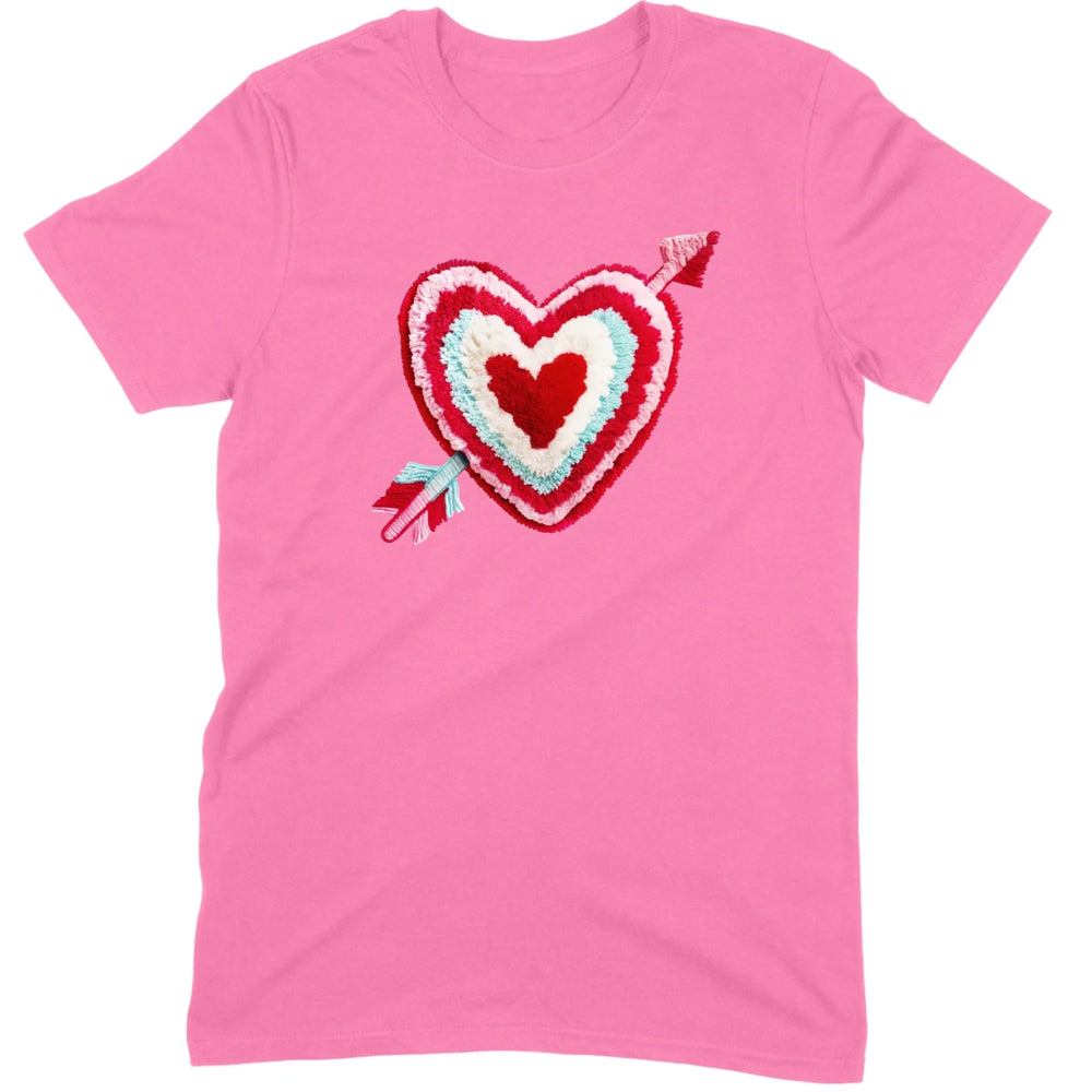 Chenille Heart with Arrow Tee