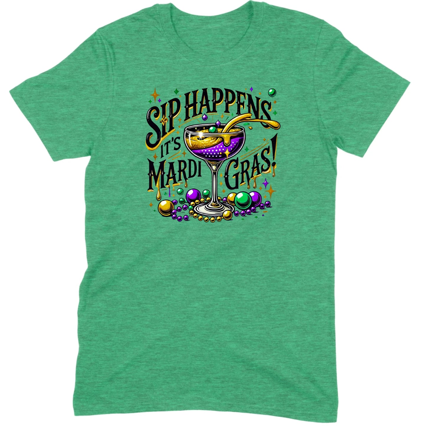 Sip Happens It’s Mardi Gras Cocktail Tee