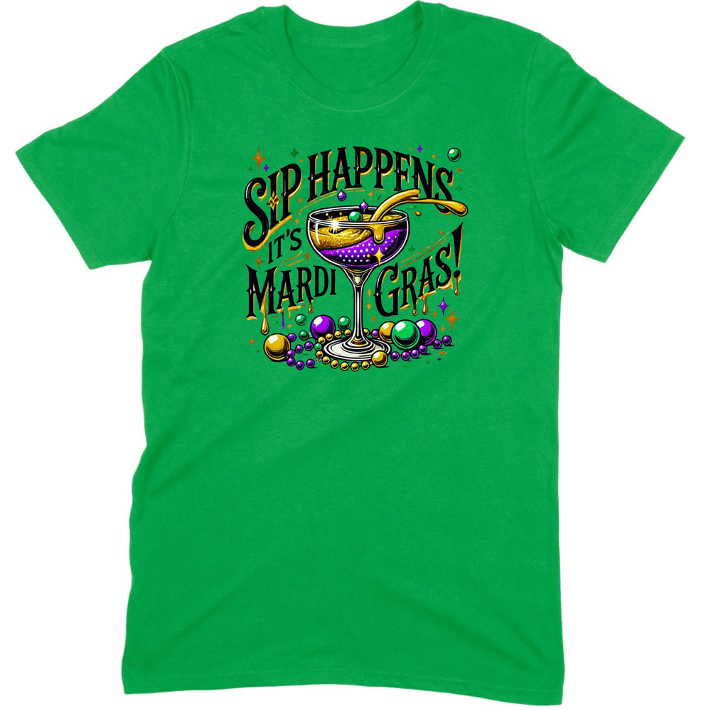 Sip Happens It’s Mardi Gras Cocktail Tee