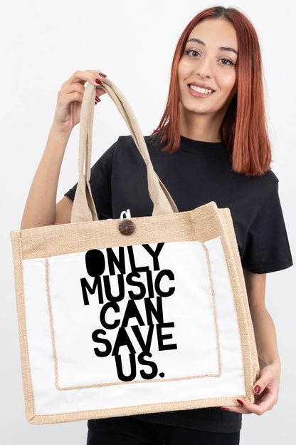 Jute Tote Bag A