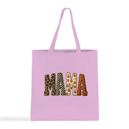 Fall Patchwork "MAMA" Tote Bag