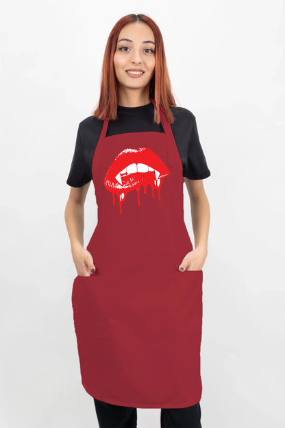 Biting Kiss Apron