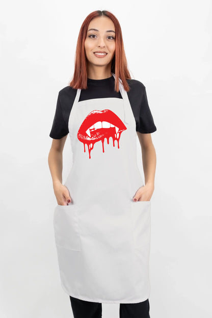 Biting Kiss Apron