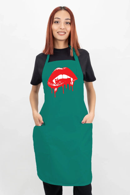 Biting Kiss Apron
