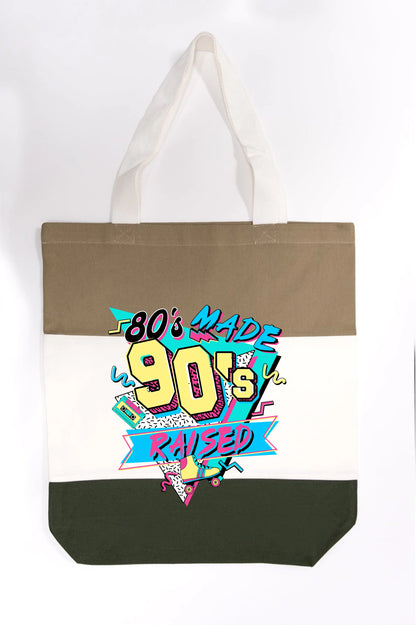80's Made 90's Raise Tote Bag